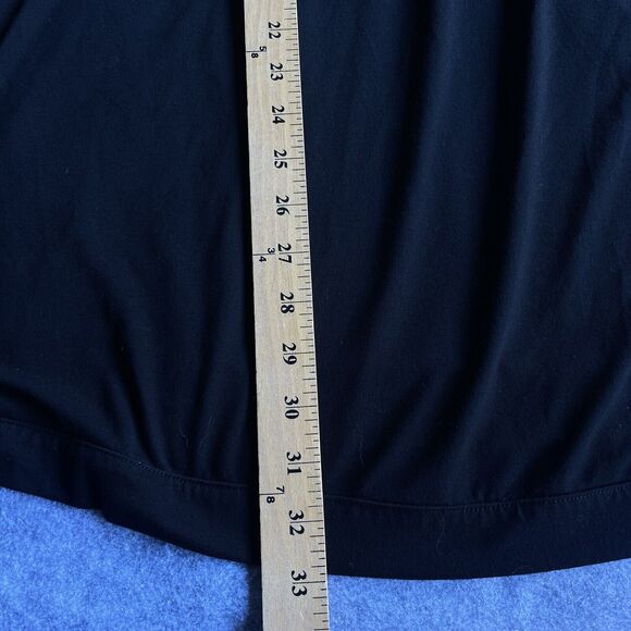 Dotti Blouse Womens Plus Size 1X Black Beaded Deep V 3/4 Sleeve Aztec Boho Tunic - Picture 10 of 10